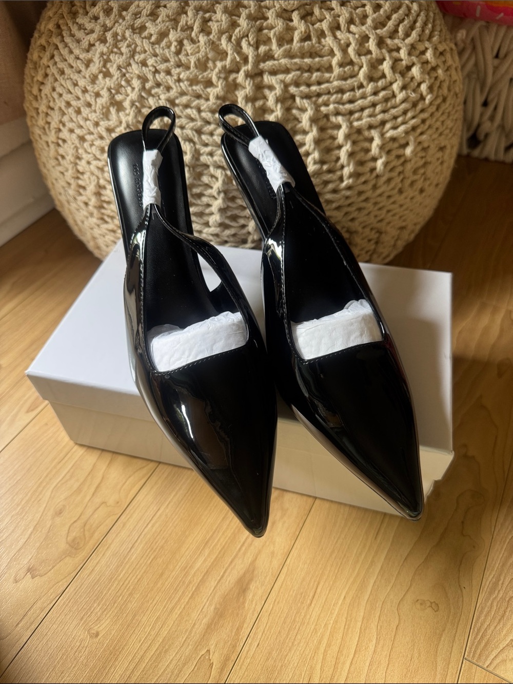 Femme G63 Slingback Pump in Nero